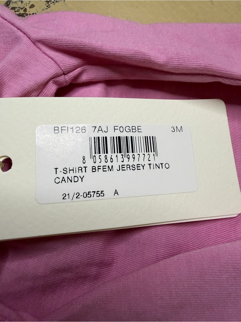 Fendi Pink Logo Short Sleeve Kids Tee - Picture 5 of 5